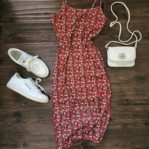 Glamorous Ditsy Floral Mesh Column Dress